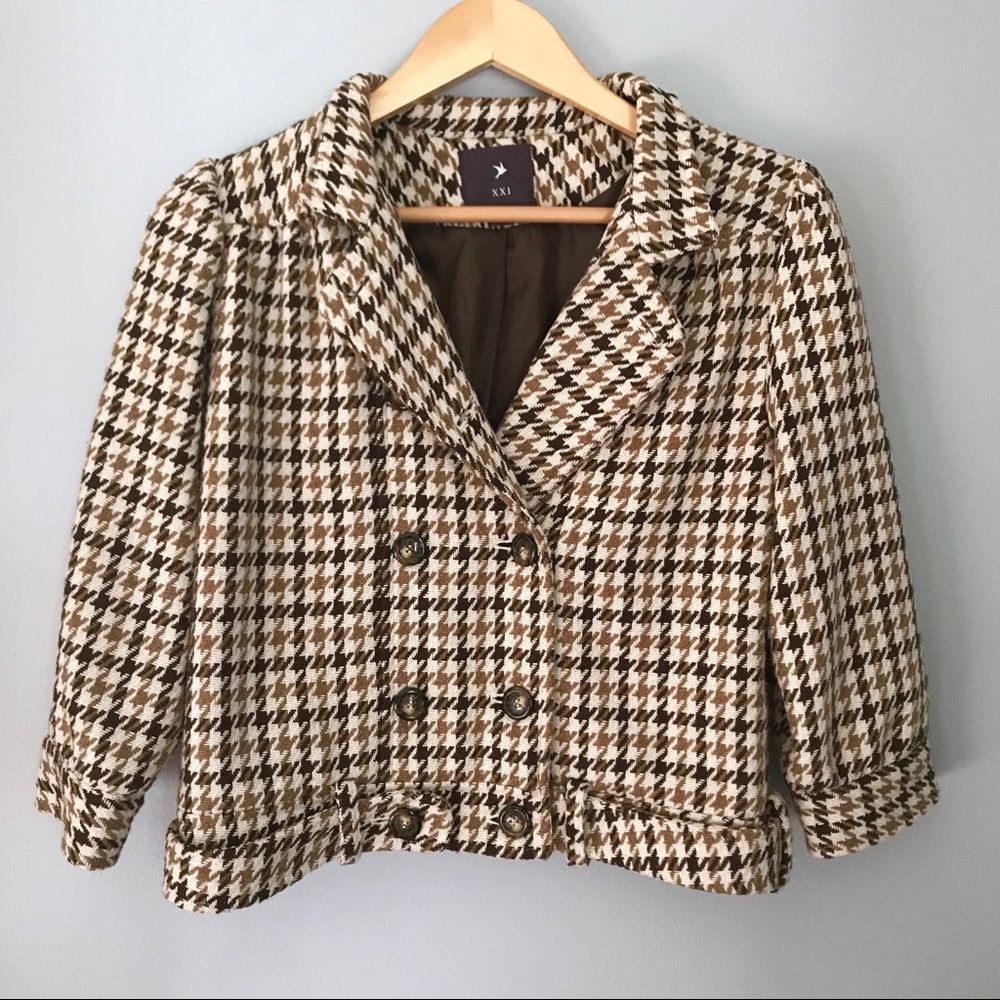 Forever 21 Houndstooth Jacket